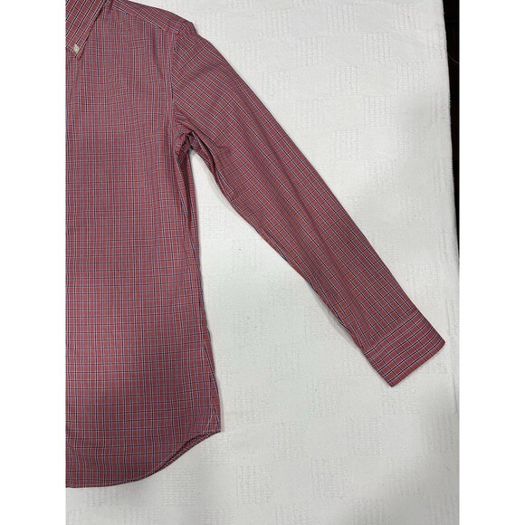 Banana Republic long sleeve button up shirt tailored slim fit Small check Plaid - Picture 5 of 8